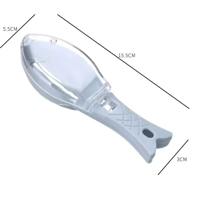 Kitchen Gadgets Fishing Tools Fish Scale Skin Fast Scraping Remover Scraper Peeler Scaler Brush
