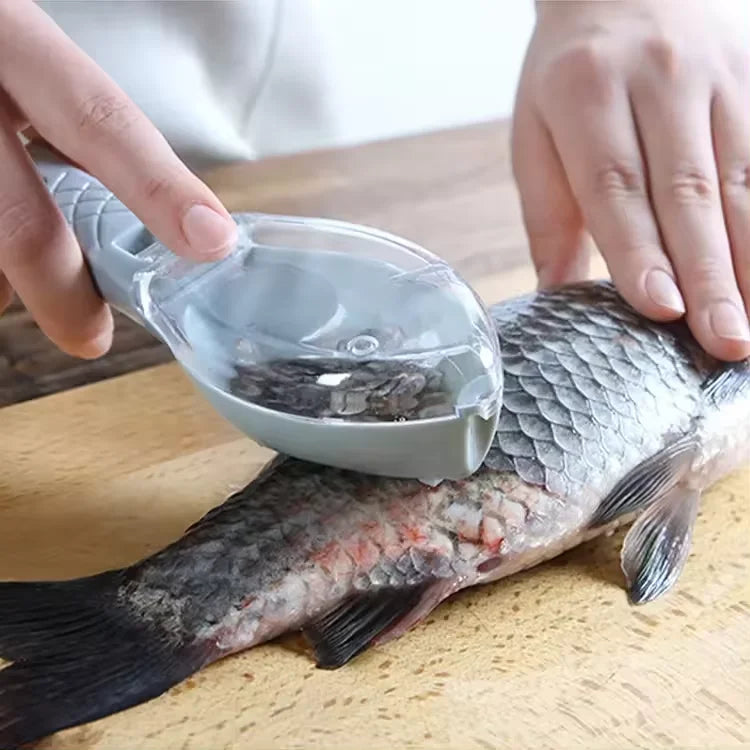Kitchen Gadgets Fishing Tools Fish Scale Skin Fast Scraping Remover Scraper Peeler Scaler Brush