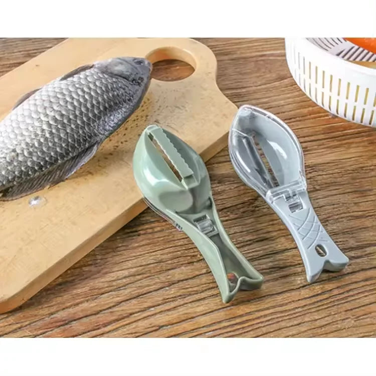 Kitchen Gadgets Fishing Tools Fish Scale Skin Fast Scraping Remover Scraper Peeler Scaler Brush